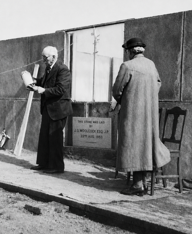 Laying of the foundation stone for the Reynella Memorial Hall, 22 August 1953