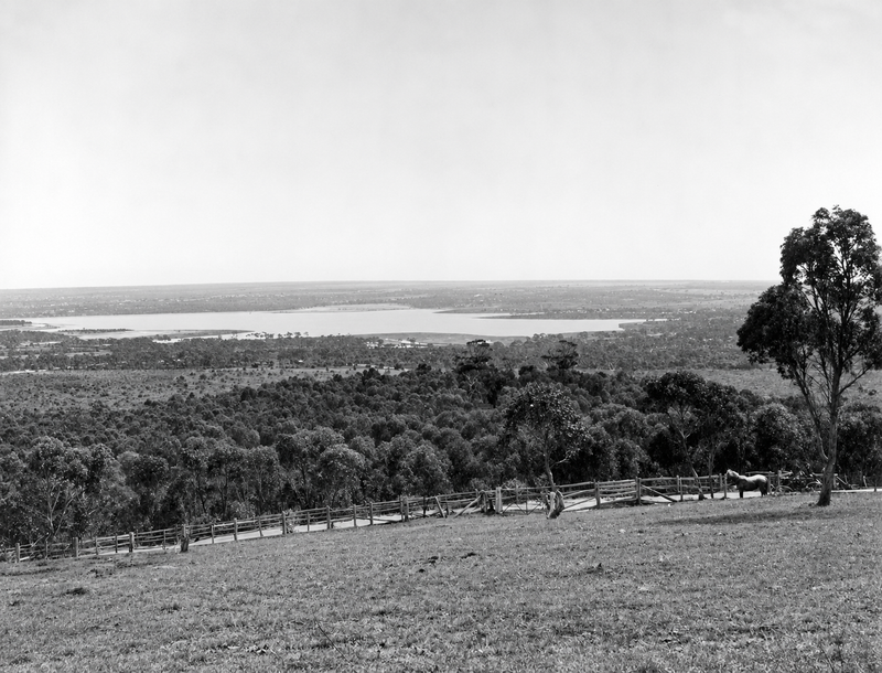 Happy Valley reservoir filling for the first time, 1896