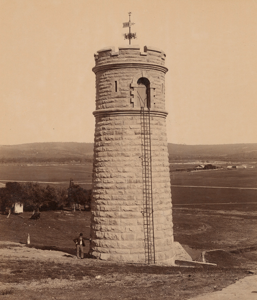 Scour tower at Happy Valley Reservoir, 1894