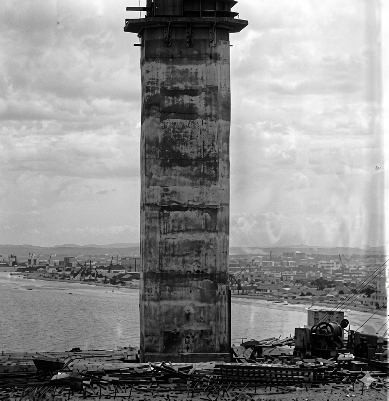 Marino Lighthouse under construction, 1961