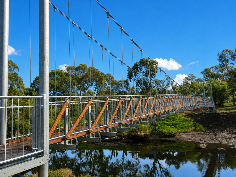 The new Noarlunga swing bridge, 2019
