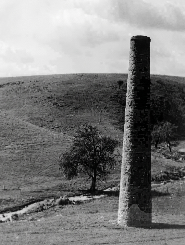 The Worthing Mine chimney stack, 1920